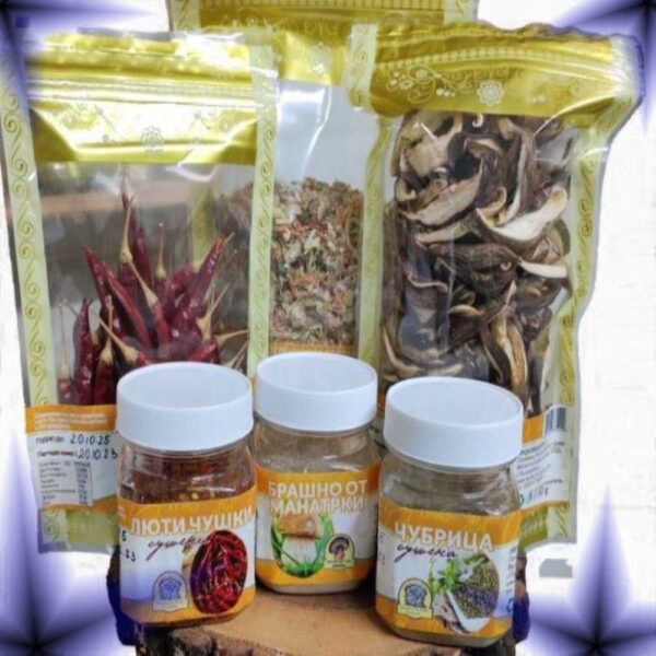 "ПОДПРАВКИ, СУШЕНИ ПЛОДОВЕ И ЗЕЛЕНЧУЦИ"